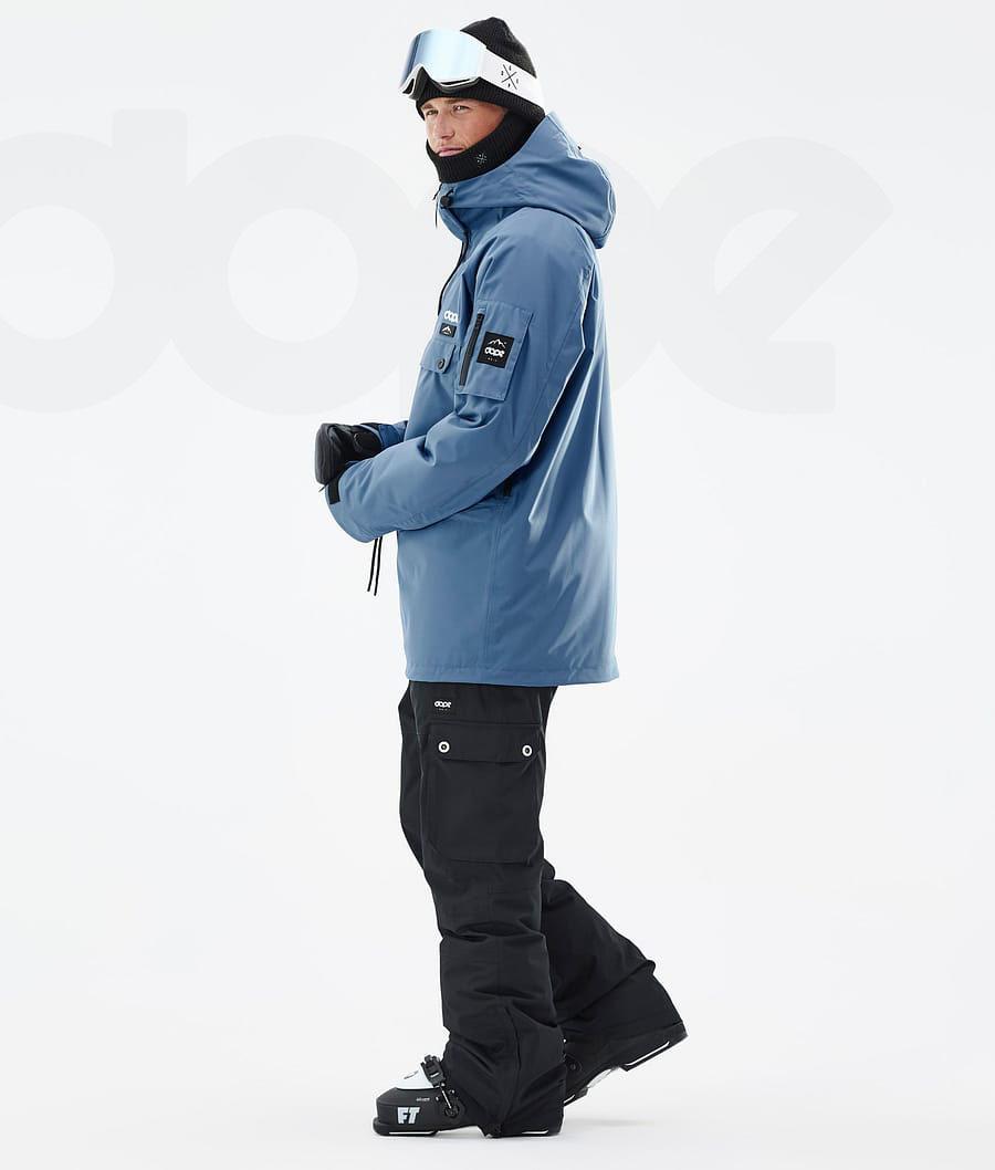 Blue / Grey Men's Dope Annok Ski Jackets | AUTV2891