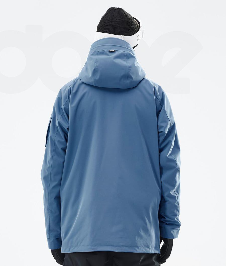 Blue / Grey Men's Dope Annok Ski Jackets | AUTV2891