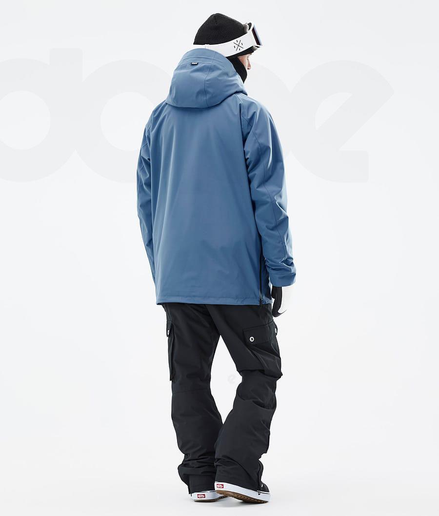 Blue / Grey Men's Dope Annok Snowboard Jackets | AUWY2752