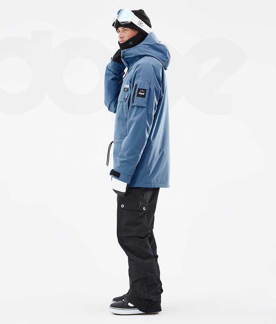 Blue / Grey Men's Dope Annok Snowboard Jackets | AUWY2752