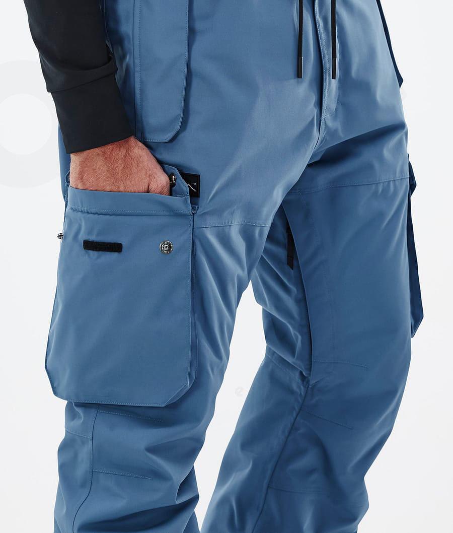 Blue / Grey Men's Dope Iconic Ski Pants | AUWY2637