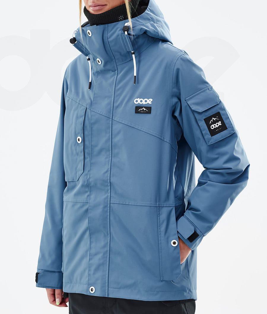 Blue / Grey Women's Dope Adept W Ski Jackets | AUFM3562