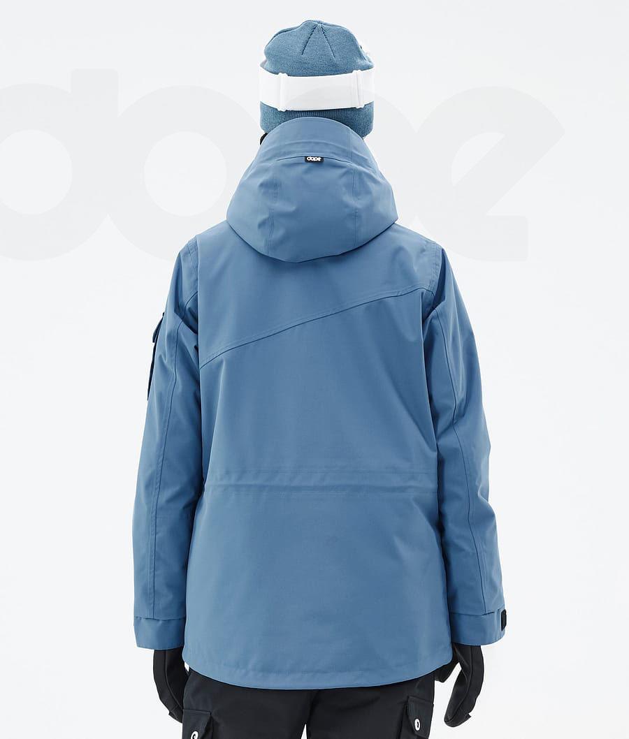 Blue / Grey Women's Dope Adept W Ski Jackets | AUFM3562