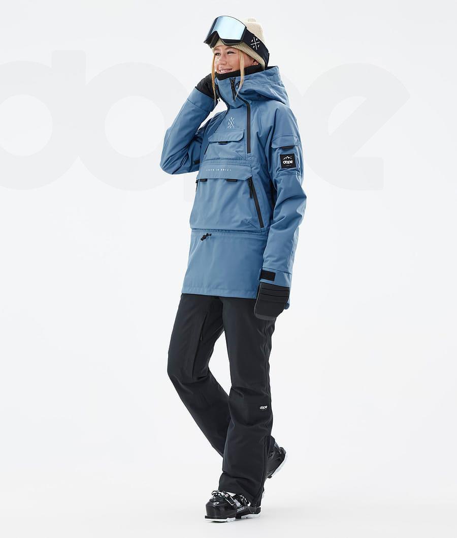 Blue / Grey Women's Dope Akin W Ski Jackets | AUQZ3575