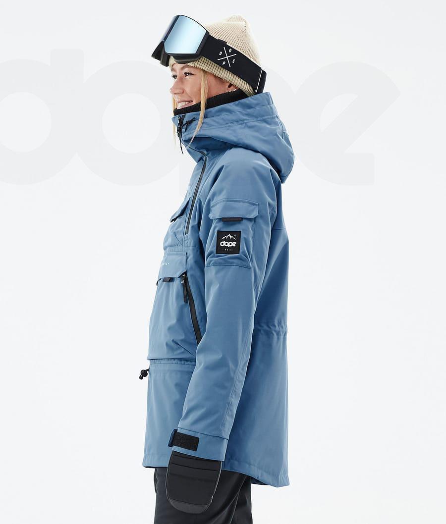 Blue / Grey Women's Dope Akin W Snowboard Jackets | AUHK3403