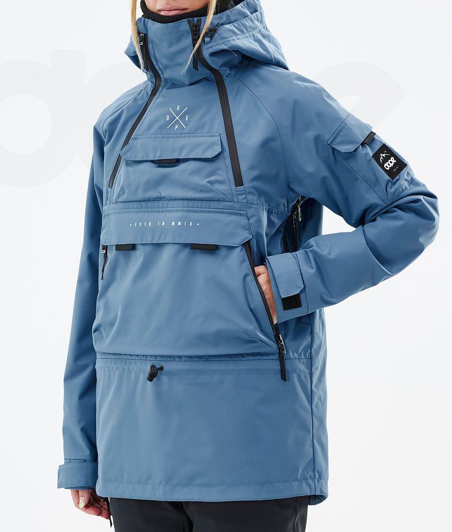 Blue / Grey Women's Dope Akin W Snowboard Jackets | AUHK3403