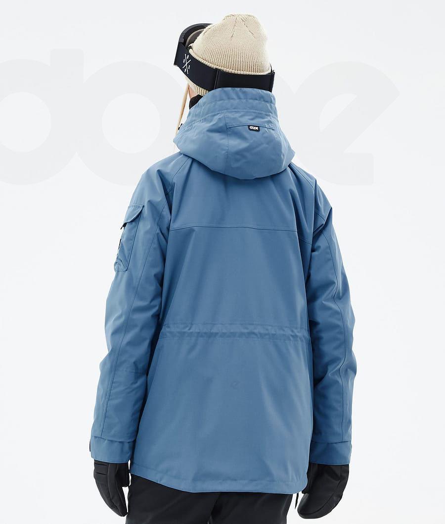 Blue / Grey Women's Dope Akin W Snowboard Jackets | AUHK3403