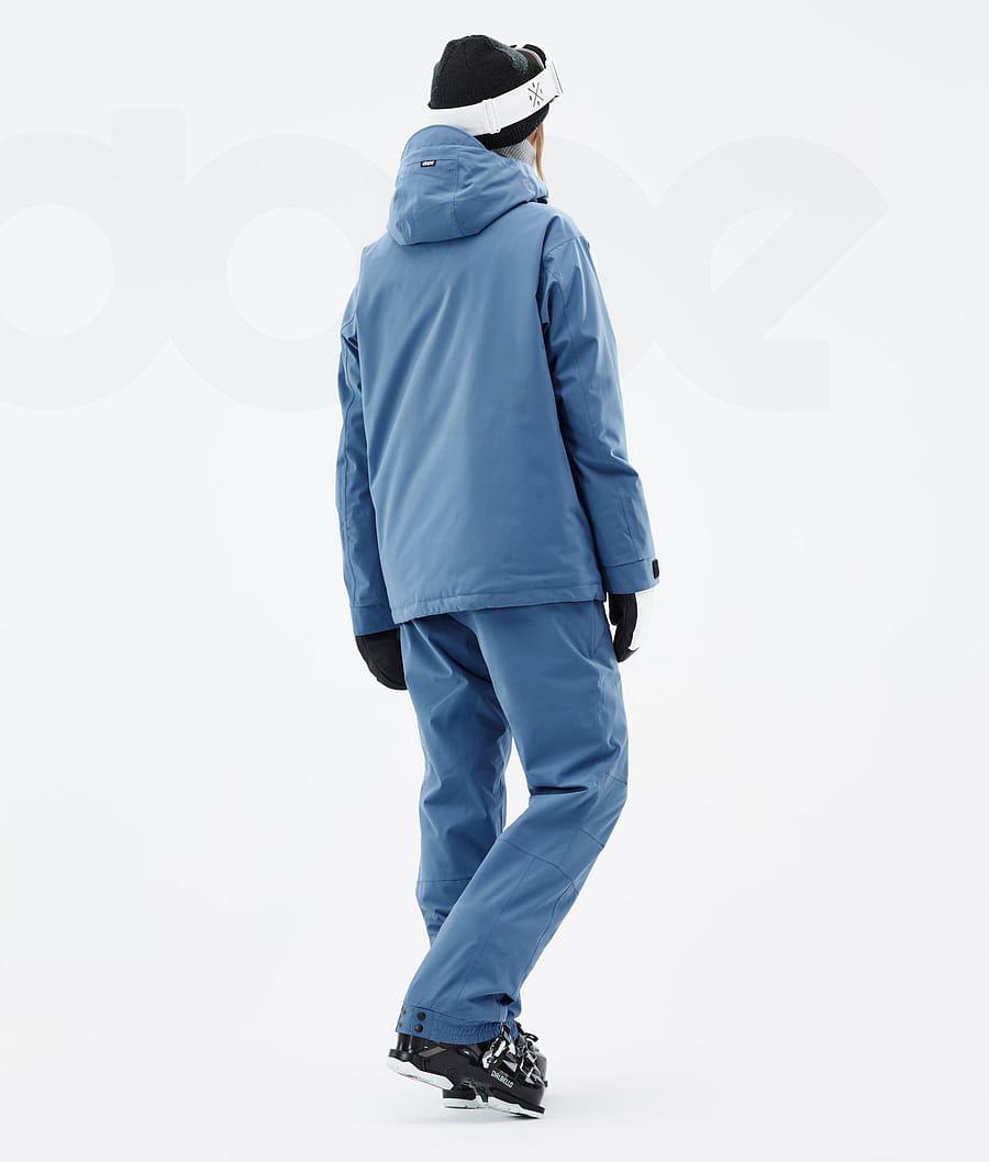 Blue / Grey Women's Dope Blizzard W Ski Jackets | AUFM3614