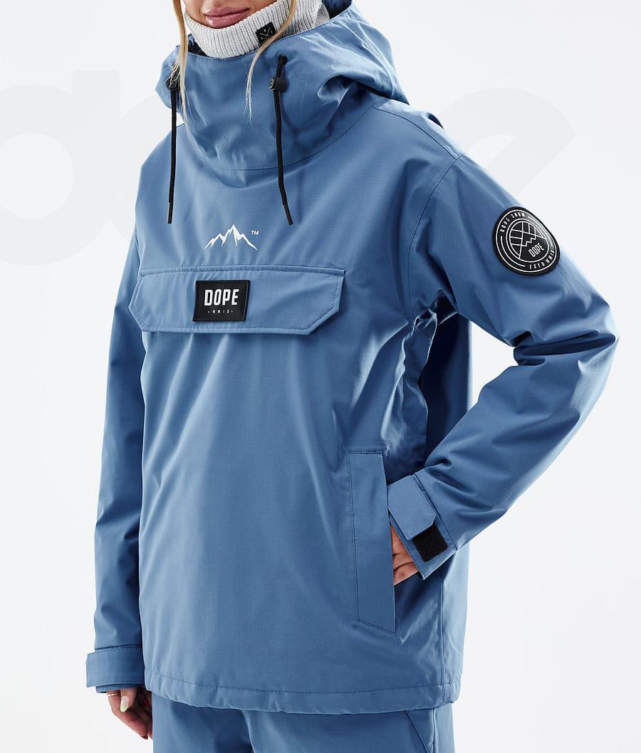 Blue / Grey Women's Dope Blizzard W Ski Jackets | AUFM3614