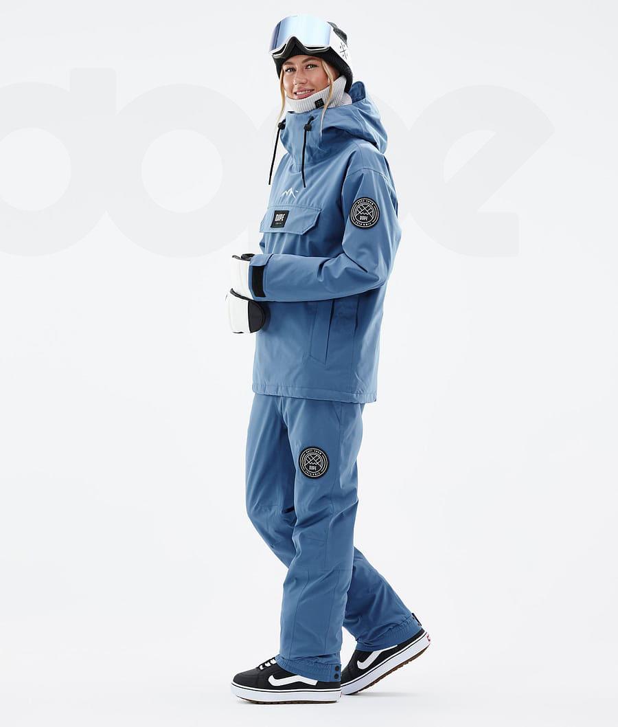 Blue / Grey Women's Dope Blizzard W Snowboard Jackets | AUMA3445