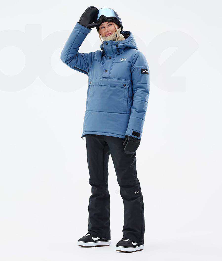 Blue / Grey Women's Dope Puffer W Snowboard Jackets | AUZG3503