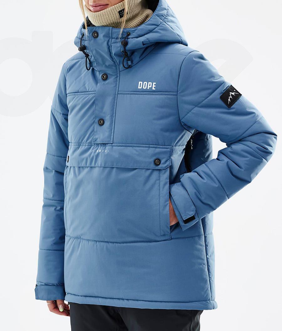 Blue / Grey Women's Dope Puffer W Snowboard Jackets | AUZG3503