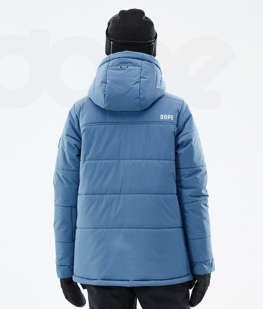 Blue / Grey Women's Dope Puffer W Snowboard Jackets | AUZG3503