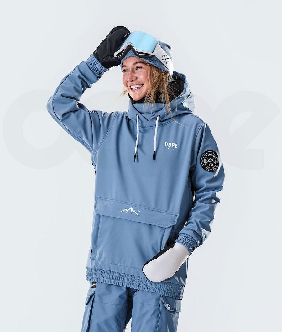 Blue / Grey Women\'s Dope Wylie W 10k Capital Snowboard Jackets | AUHK3508