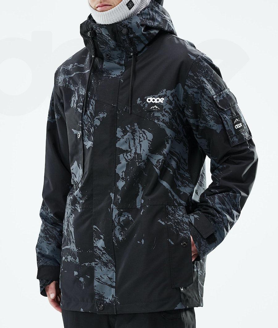 Blue Men's Dope Adept 2021 Paint Snowboard Jackets | AUNB2729