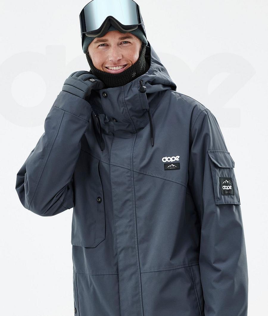 Blue Men's Dope Adept Snowboard Jackets | AUUT2721