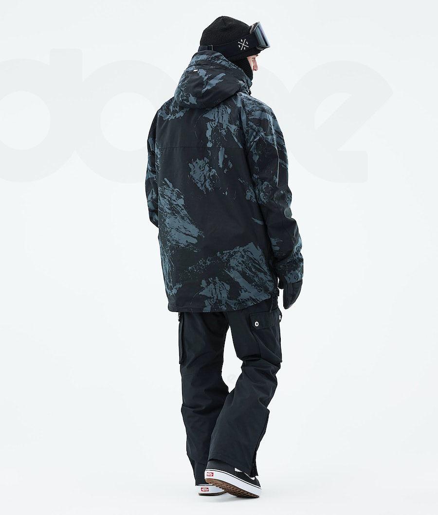 Blue Men's Dope Akin 2021 Paint Snowboard Jackets | AUTV2749