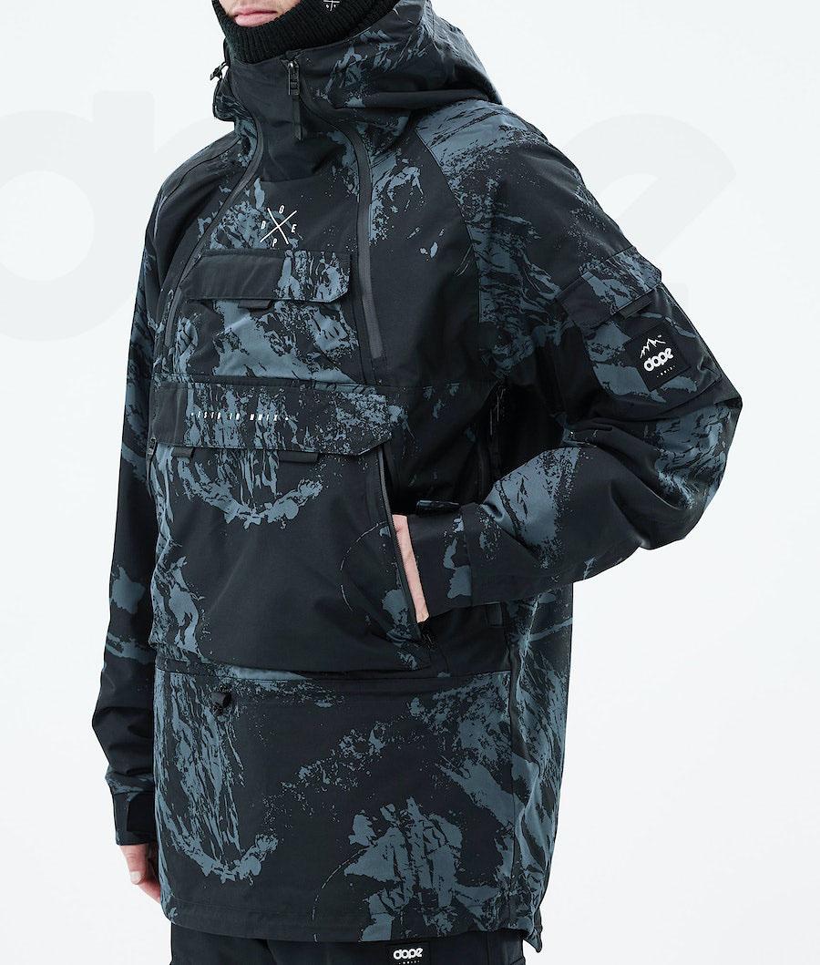 Blue Men's Dope Akin 2021 Paint Snowboard Jackets | AUTV2749