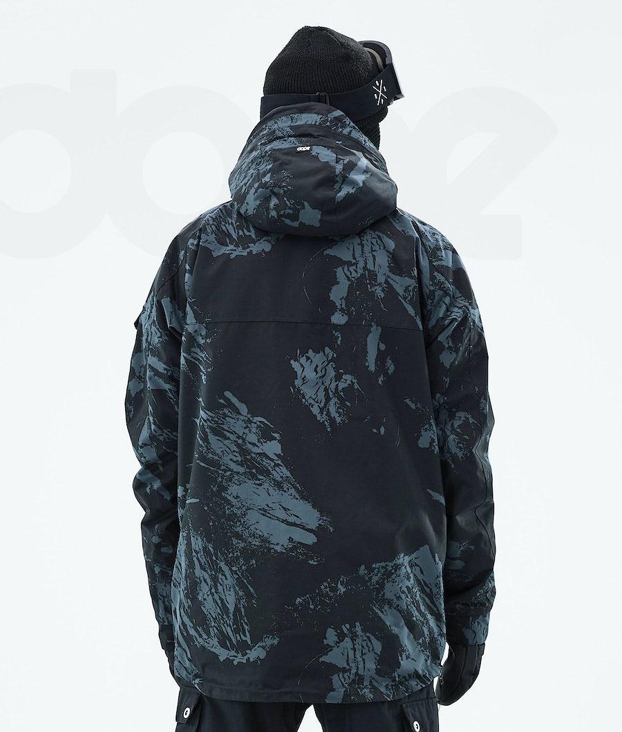 Blue Men's Dope Akin 2021 Paint Snowboard Jackets | AUTV2749