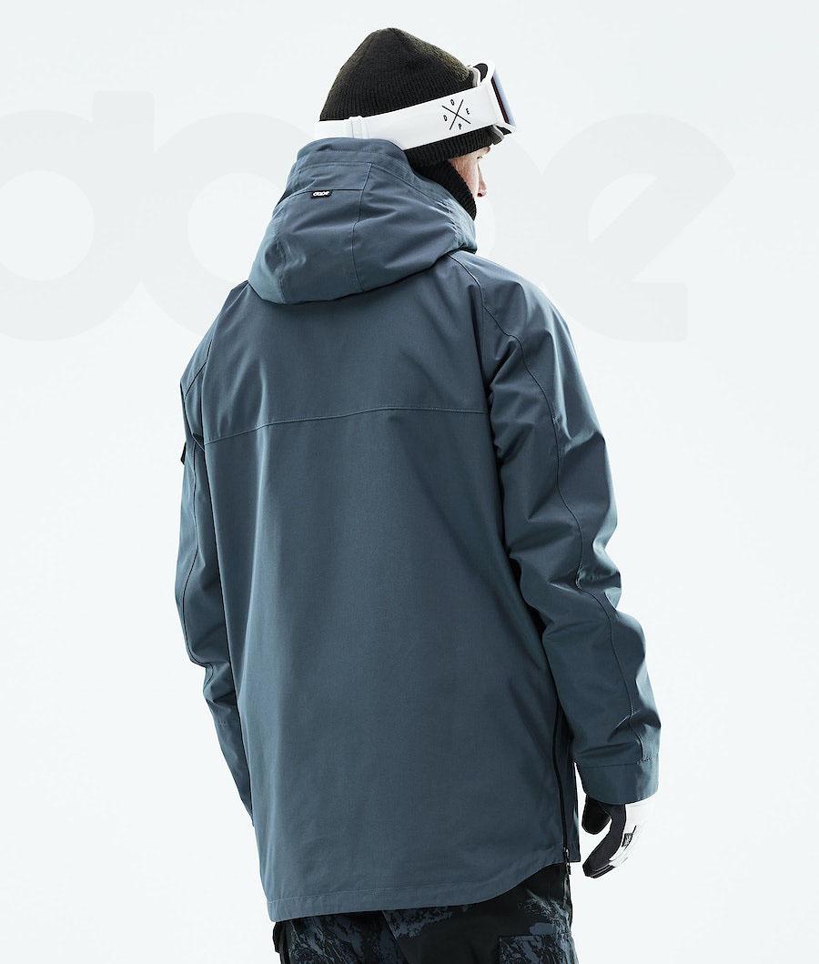 Blue Men's Dope Akin 2021 Snowboard Jackets | AUOR2745