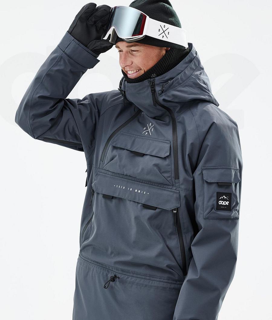 Blue Men's Dope Akin Ski Jackets | AUFM2882