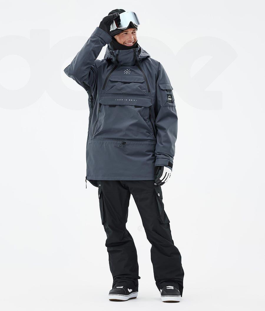 Blue Men's Dope Akin Snowboard Jackets | AUDN2741