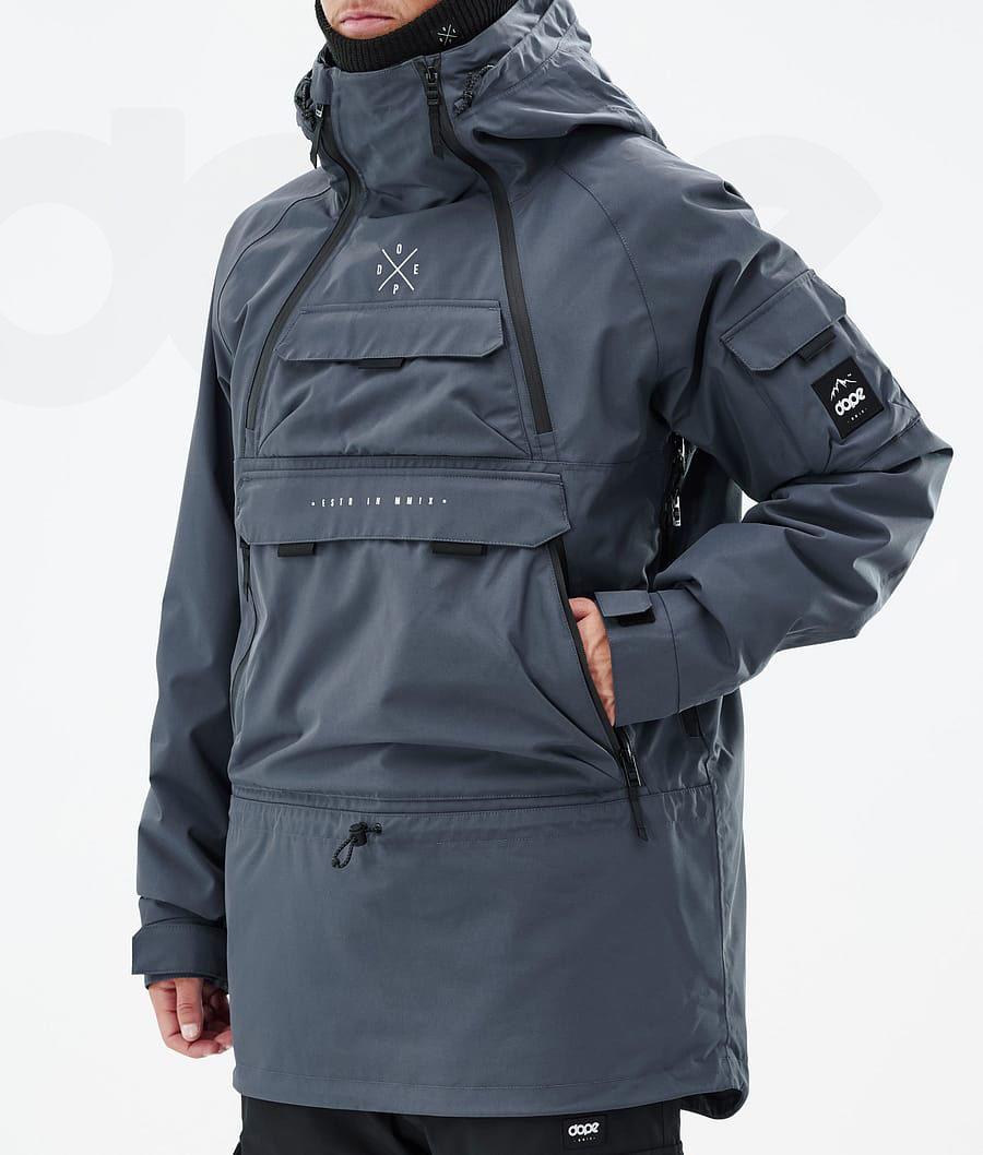 Blue Men's Dope Akin Snowboard Jackets | AUDN2741