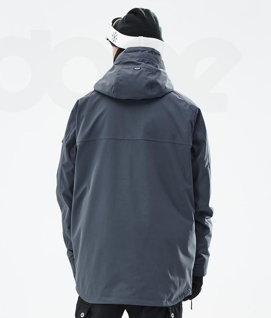 Blue Men's Dope Akin Snowboard Jackets | AUDN2741