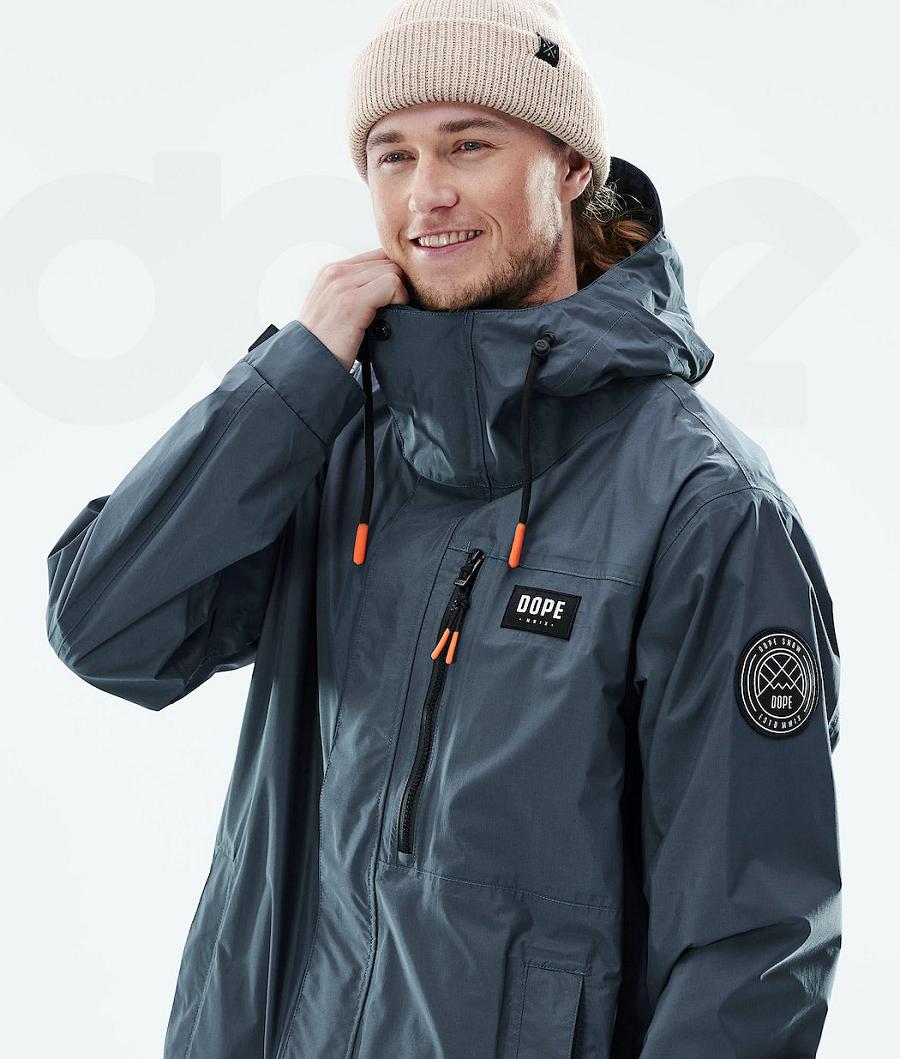 Blue Men's Dope Blizzard Light Full Zip Outdoor Jackets | AUHK2693