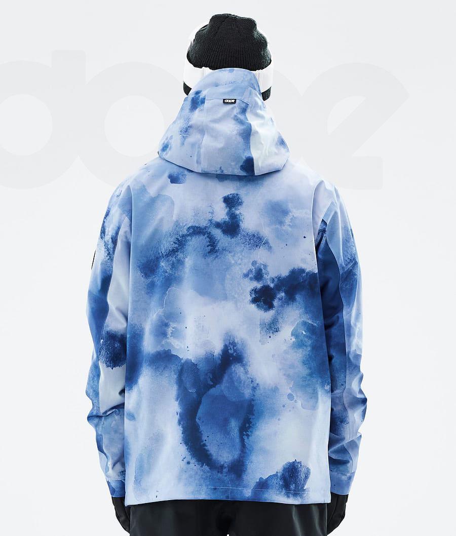 Blue Men's Dope Blizzard Liquid Ski Jackets | AUOR2914