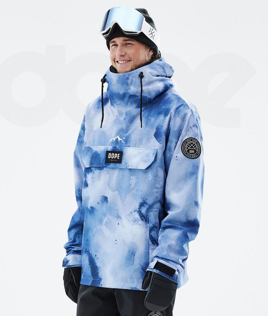 Blue Men\'s Dope Blizzard Liquid Ski Jackets | AUOR2914