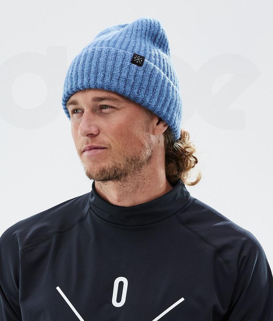 Blue Men's Dope Chunky Beanie | AUDN3167