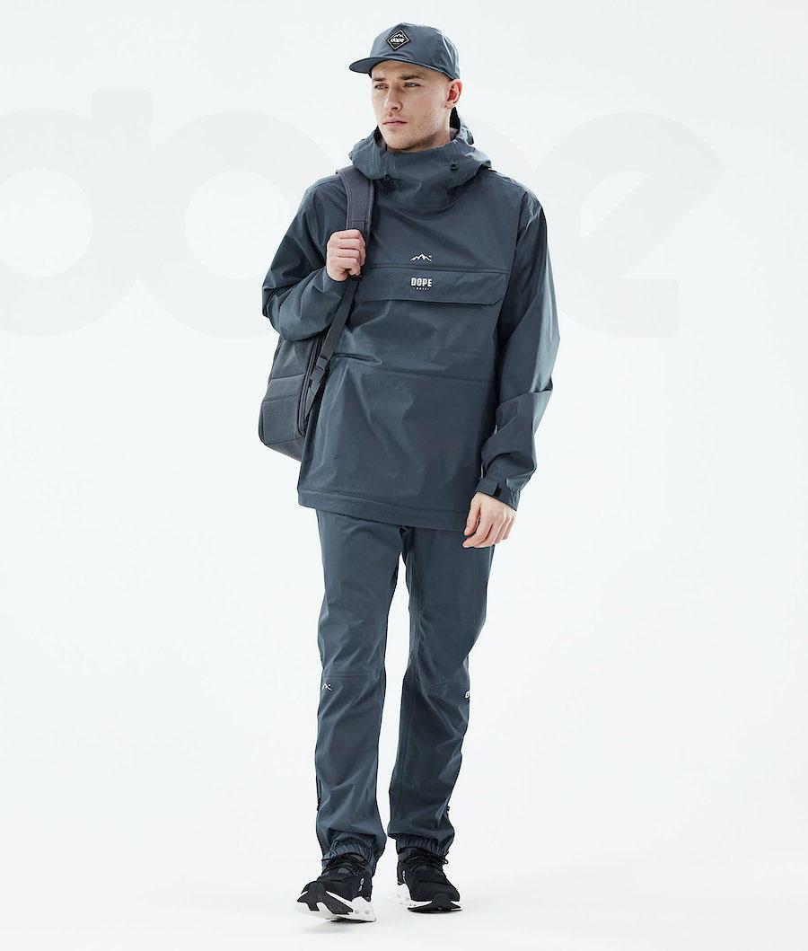 Blue Men's Dope Downpour Outdoor Jackets | AUGL2695