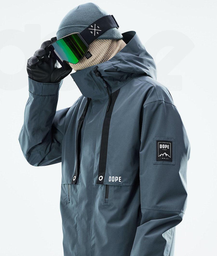 Blue Men's Dope Mojo Snowboard Jackets | AUHK2809