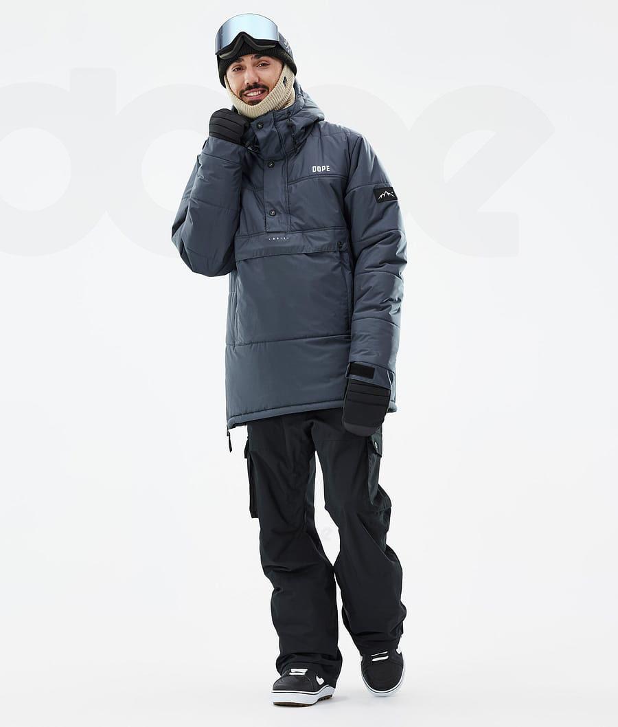 Blue Men's Dope Puffer Snowboard Jackets | AUSO2813