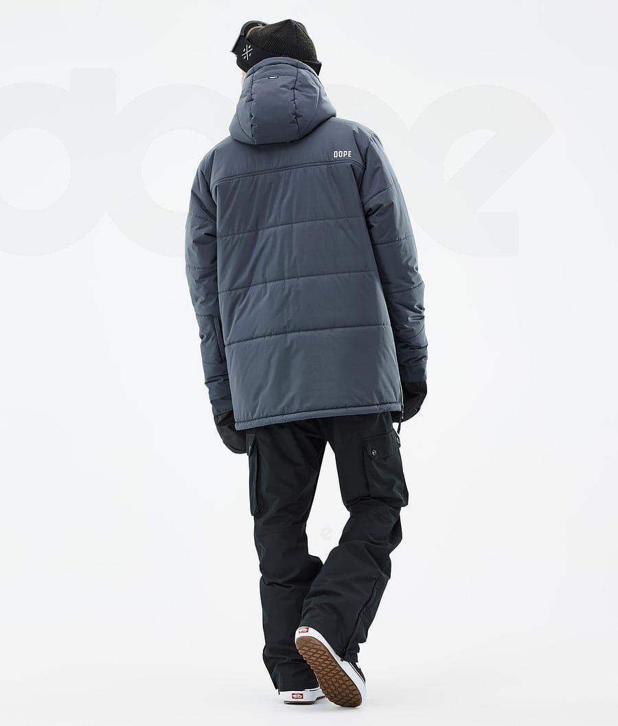 Blue Men's Dope Puffer Snowboard Jackets | AUSO2813