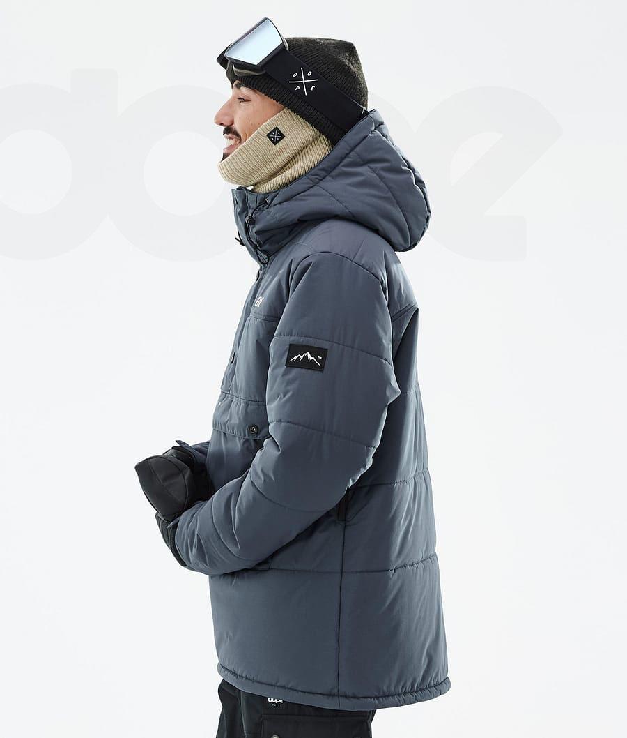 Blue Men's Dope Puffer Snowboard Jackets | AUSO2813