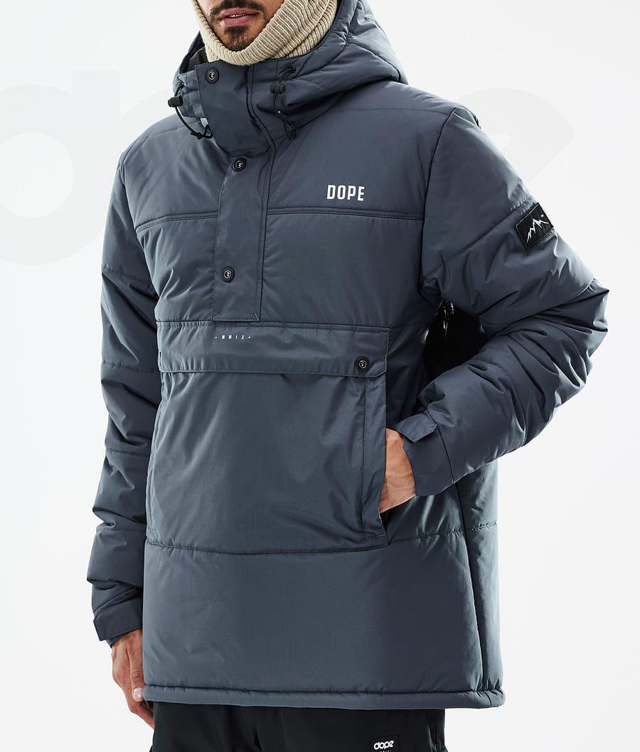 Blue Men's Dope Puffer Snowboard Jackets | AUSO2813