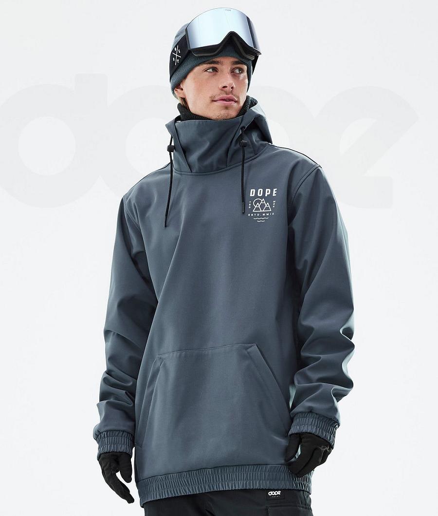 Blue Men's Dope Yeti Summit Ski Jackets | AUKI2975