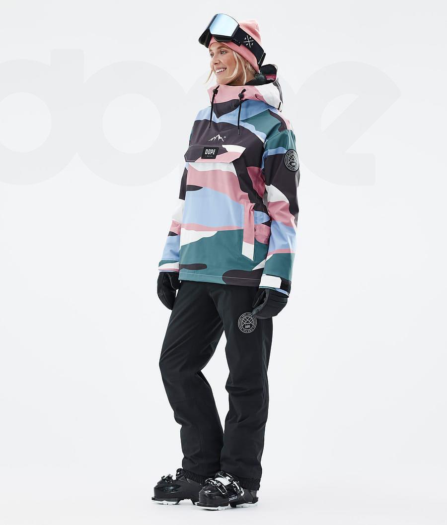 Blue / Pink Women's Dope Blizzard W Shards Ski Jackets | AUOR3644