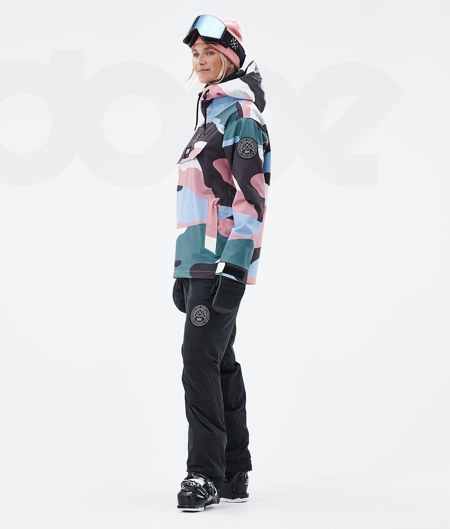 Blue / Pink Women's Dope Blizzard W Shards Ski Jackets | AUOR3644