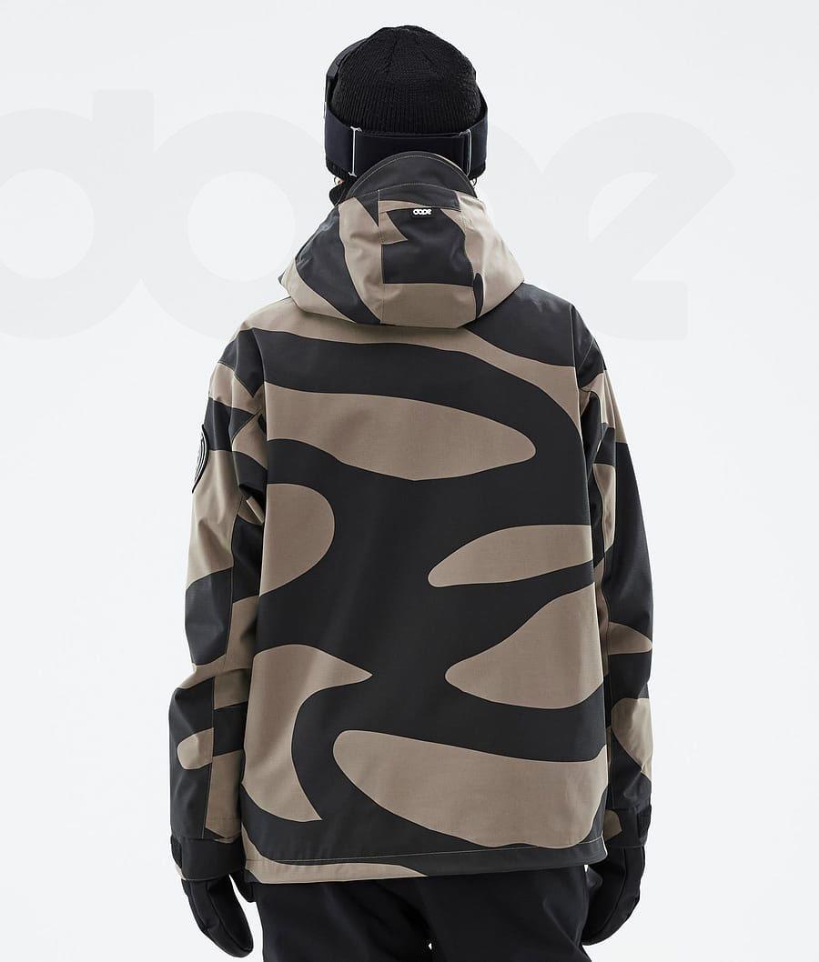 Brown / Black Women's Dope Blizzard W Pangea Ski Jackets | AUAP3642