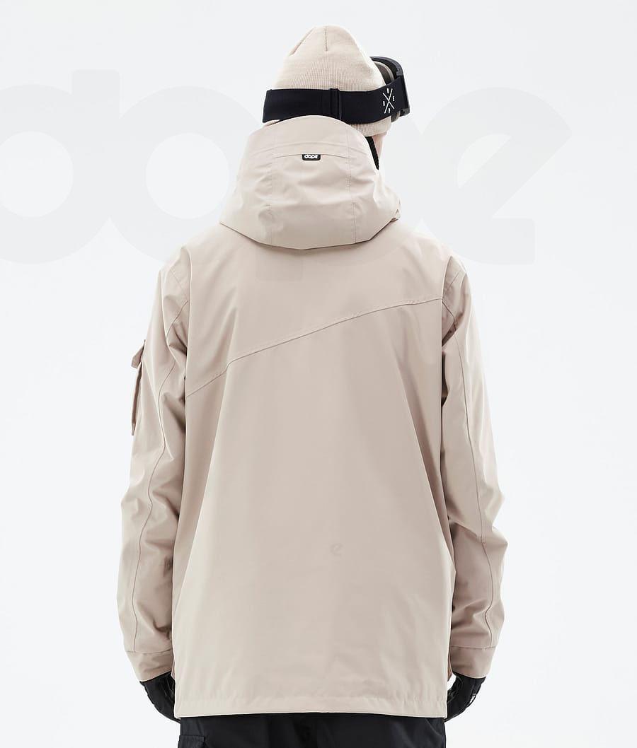 Brown Men's Dope Adept Snowboard Jackets | AUIS2720