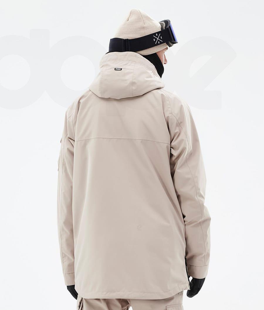 Brown Men's Dope Akin Snowboard Jackets | AULH2735