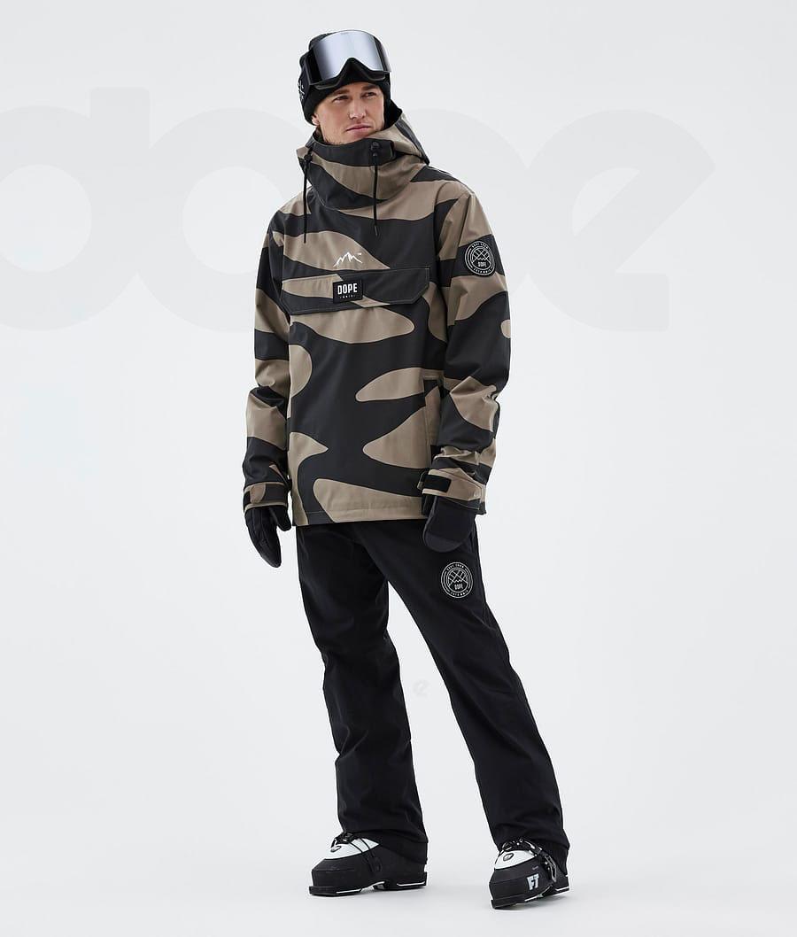 Brown Men's Dope Blizzard Pangea Ski Jackets | AUIS2915