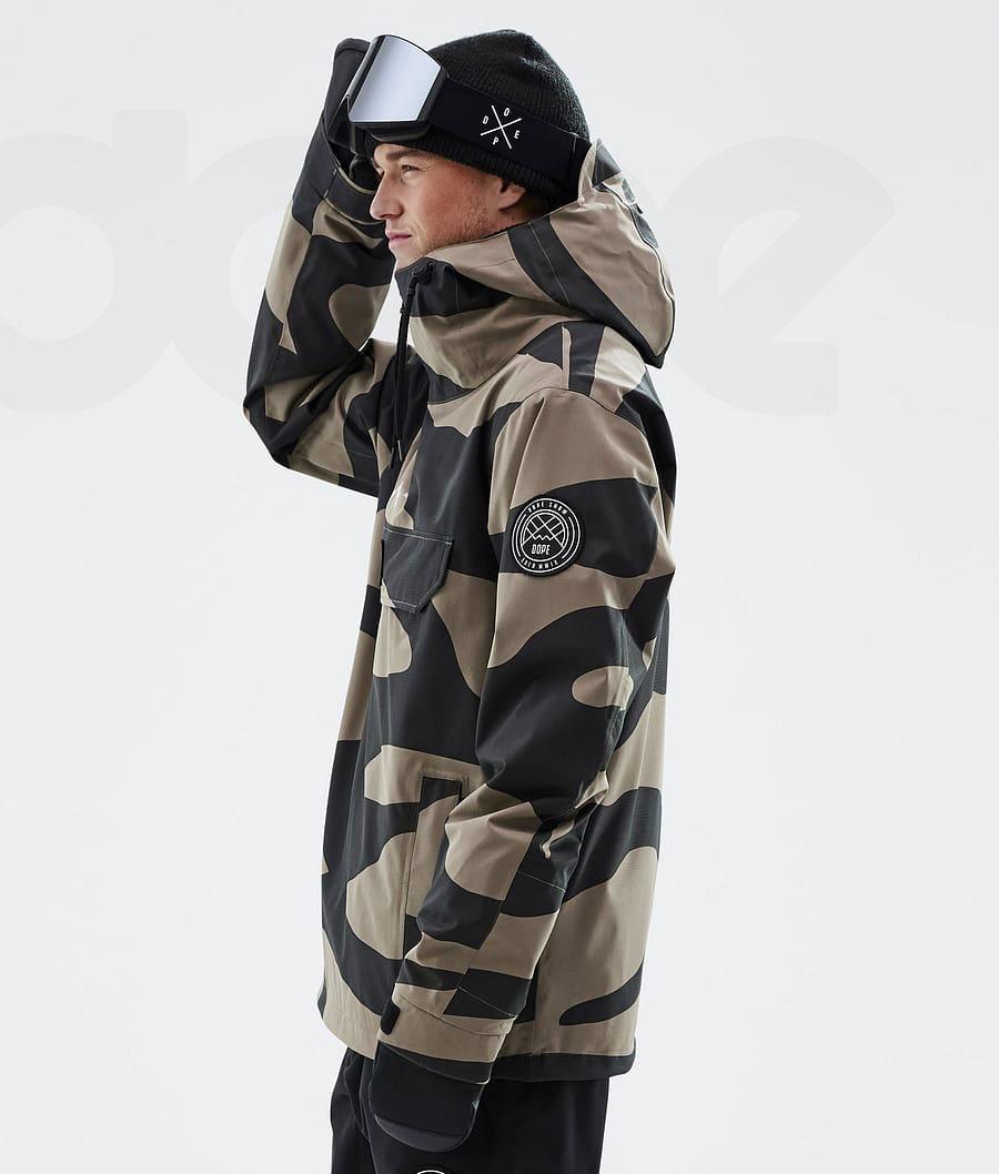 Brown Men's Dope Blizzard Pangea Ski Jackets | AUIS2915