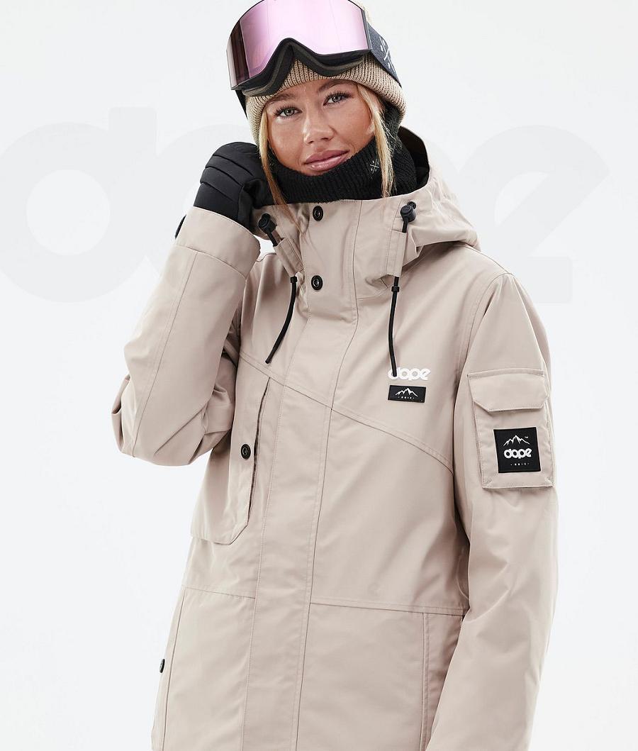 Brown Women's Dope Adept W Ski Jackets | AUBC3551