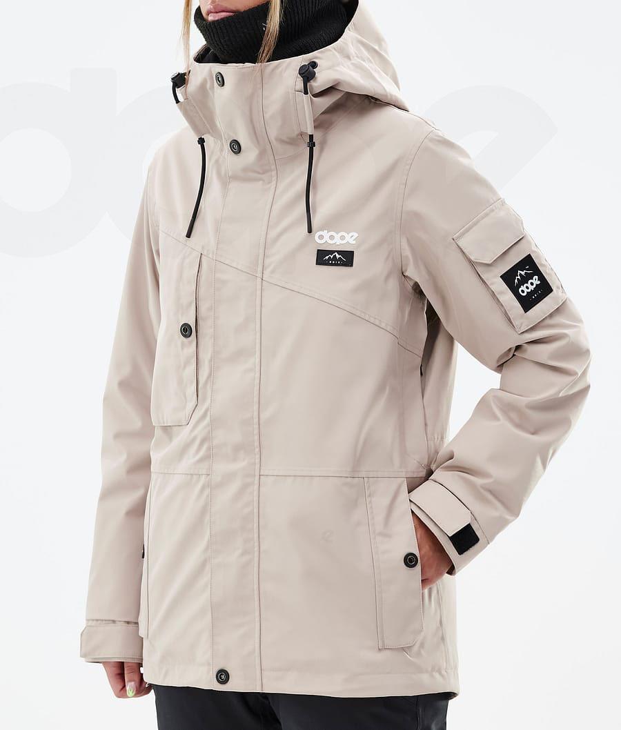 Brown Women's Dope Adept W Snowboard Jackets | AUDN3380