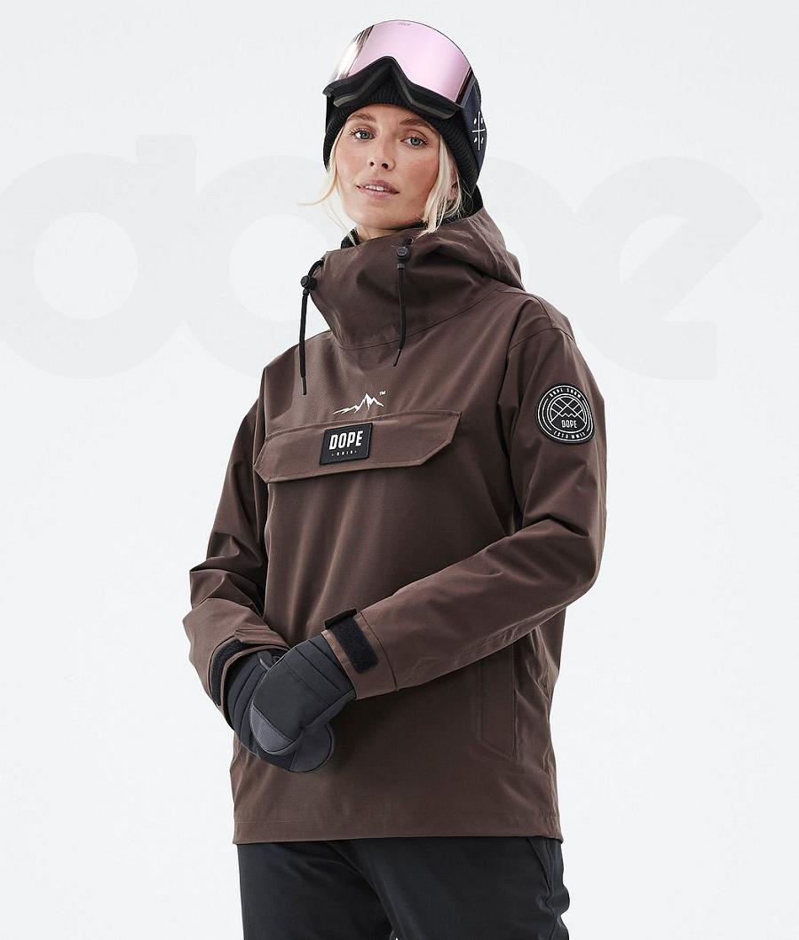 Brown Women\'s Dope Blizzard W Ski Jackets | AUSO3616