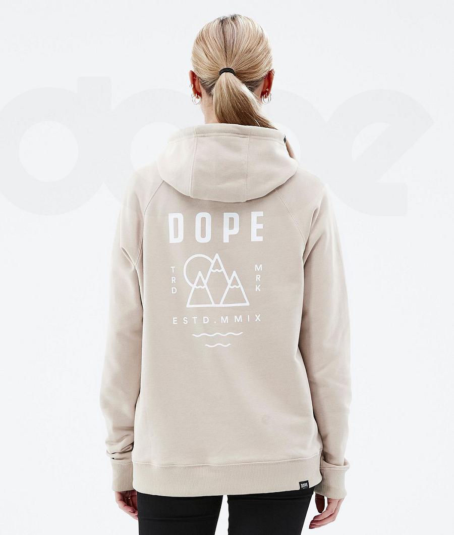 Brown Women\'s Dope Common W Summit Hoodie | AUGL3839